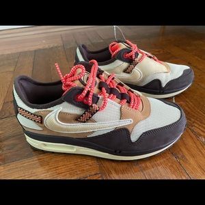 Travis Scott x Nike Air Max 1 Cactus Jack Baroque Brown sneakers.